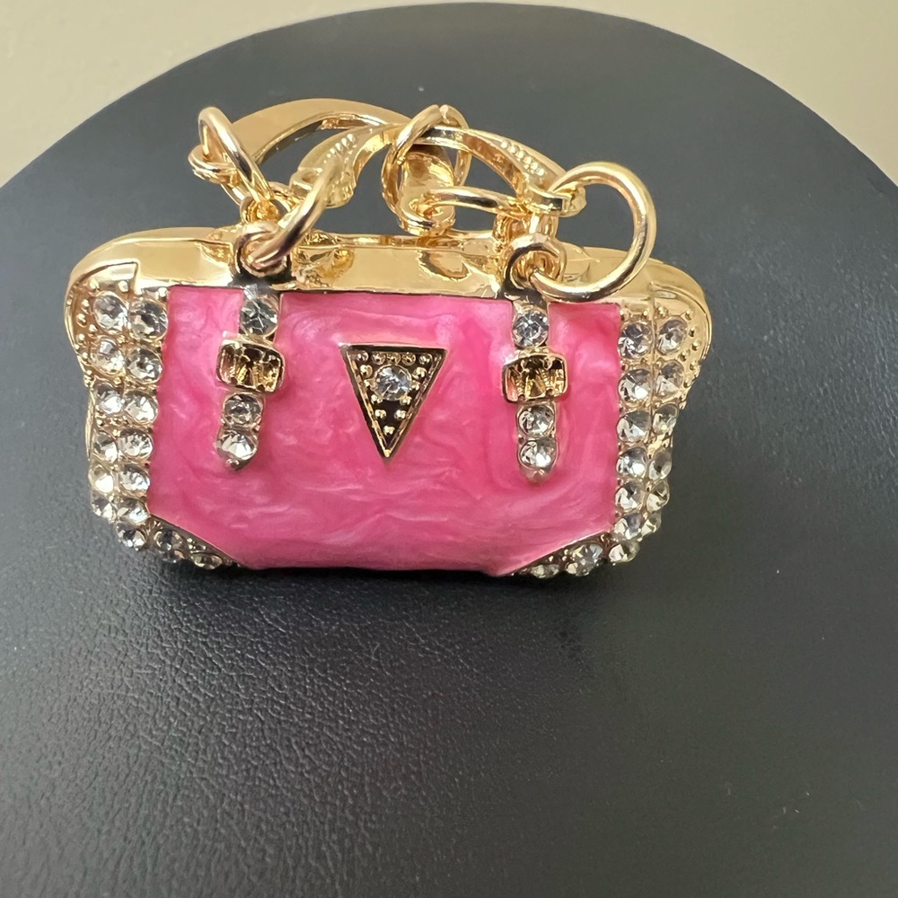 Bagcharm / Keychain Rhinestone Handbag New - Picture 5 of 6